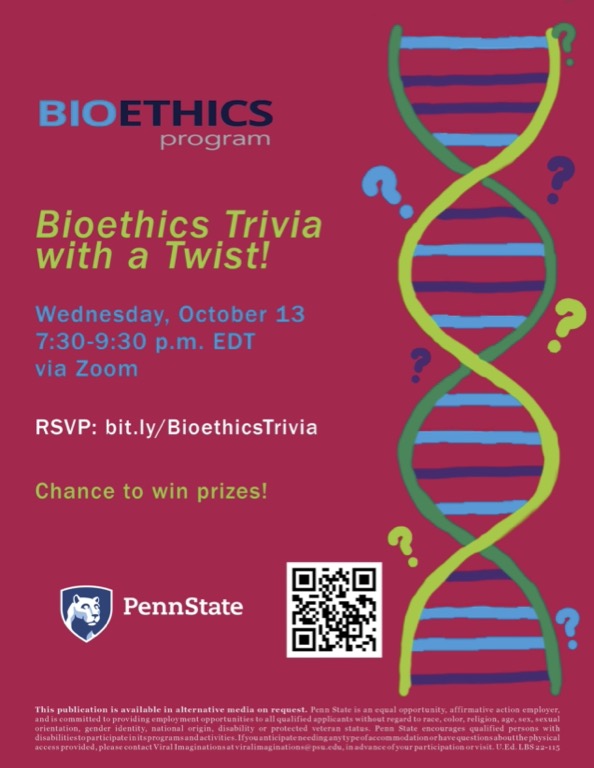 Bioethics Trivia with a Twist Poster